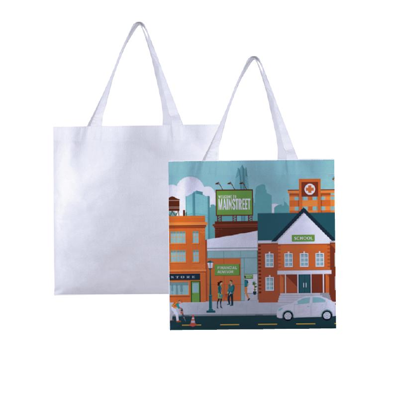 White Non-Woven Bags With Logo